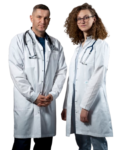Home doctors wearing white coats medium shot removebg preview